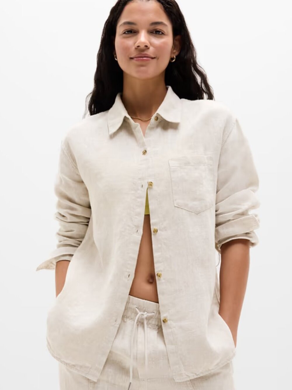 Athleta Retreat Linen Top